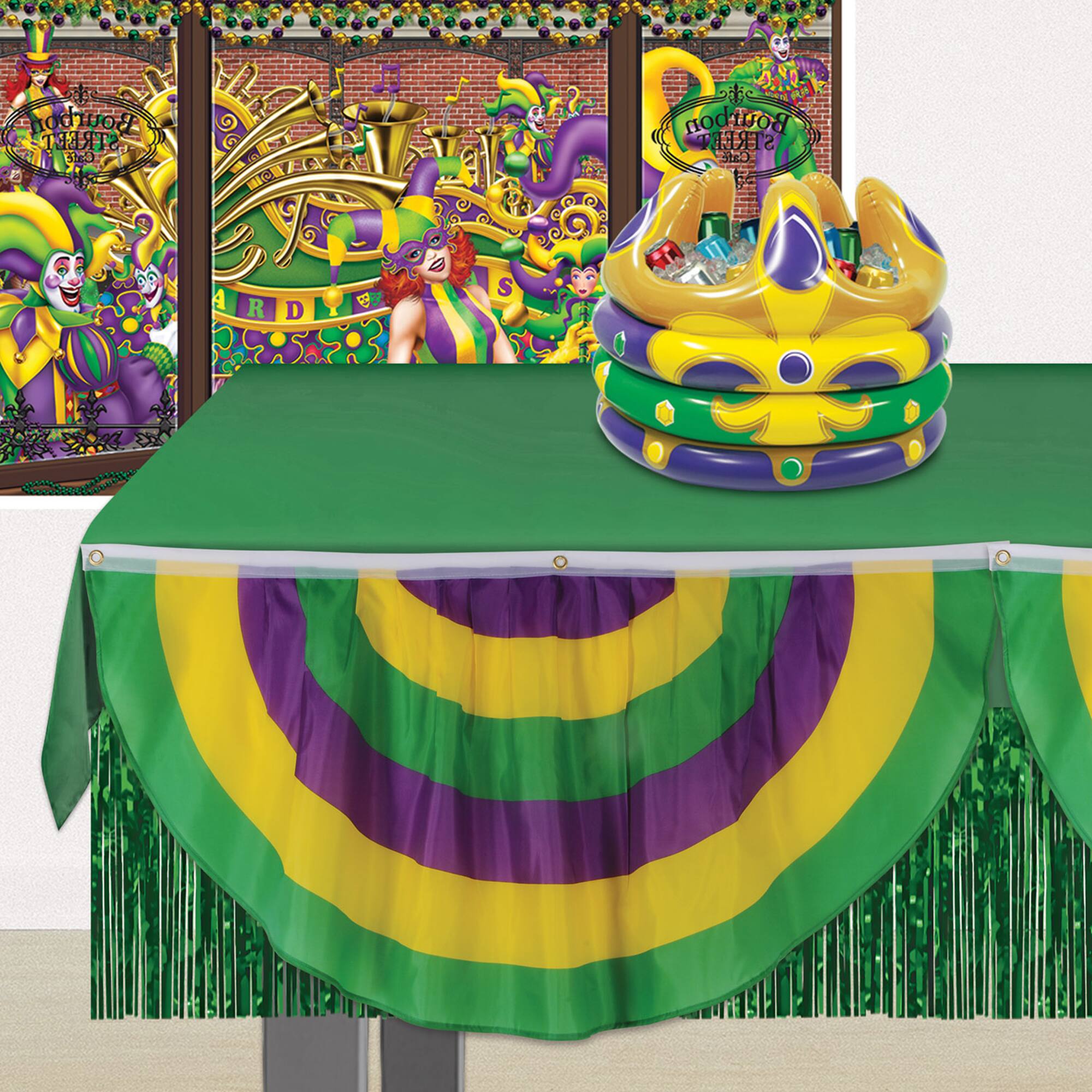 Beistle 4ft. Mardi Gras Fabric Bunting